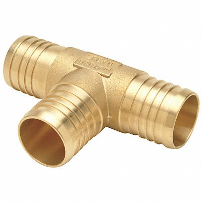 Tee Brass 1 x 3/4 x 3/4 Tube PEX