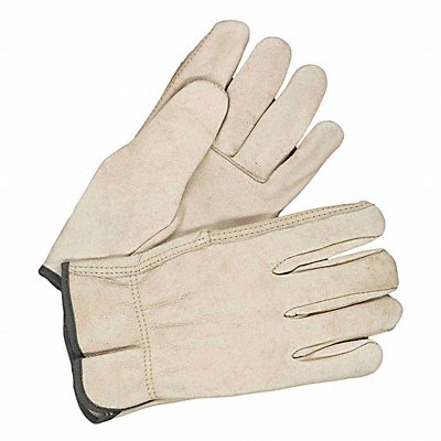 Leather Gloves Shirred Slip-On 2XL