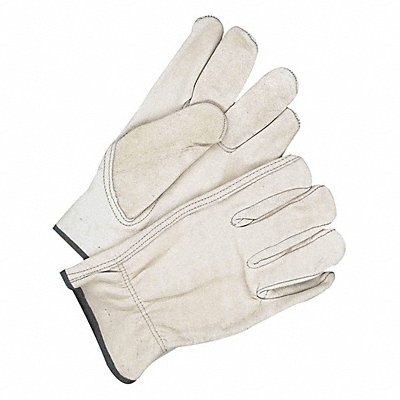 Leather Gloves Shirred Slip-On 2XL