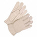 Leather Gloves Shirred Slip-On Cuff M