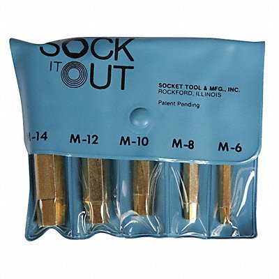 Screw Extractor Set 5pc HSS Pouch