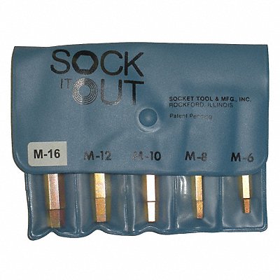 Screw Extractor Set 5pc HSS Pouch