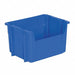 Stack and Nest Bin Blue Solid Plastic