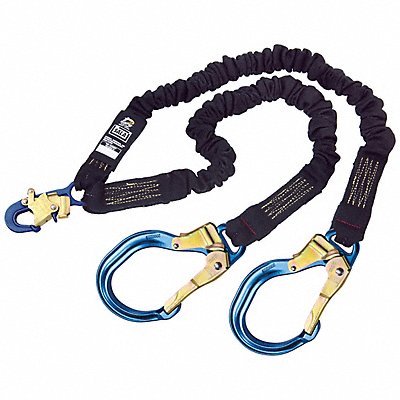 Arc Flash Shock-Absorbing Lanyard Black