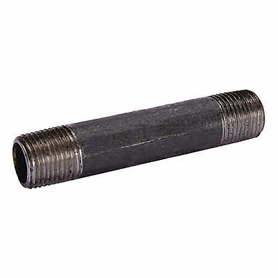 Black Pipe Nipple Threaded 1x8 