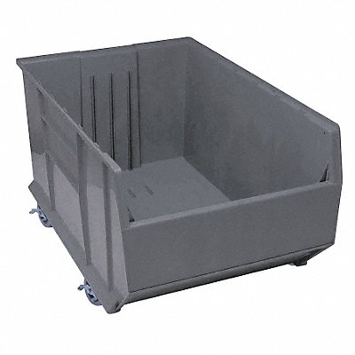 G7025 Mobile Bin Gray Polypropylene 17 1/2 in