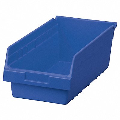 D5435 Shelf Bin Blue Plastic 6 in