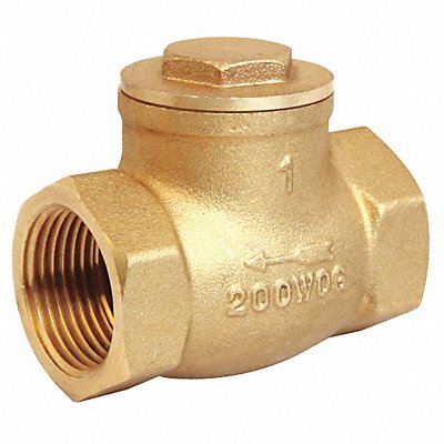 Swing Check Valve Brass 1/2 FNPT