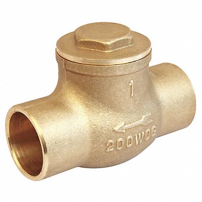 Swing Check Valve Brass 1-1/2 Sweat