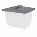 Poly Hinged Lid 12 Bu Gray