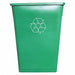 Trash Can Rectangular 23 gal Green