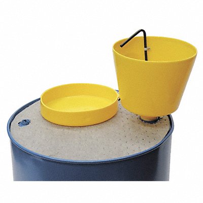 Drum Funnel Yellow Polypropylene NPT