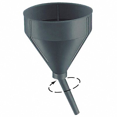 Drum Funnel Black PE Unthreaded