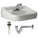 Bath Sink DShape 15-1/4inx10-3/4inx7in