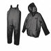 Rain Suit w/Jacket/Bib Unrated Black 3XL