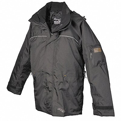 Breathable Rain Jacket Black S