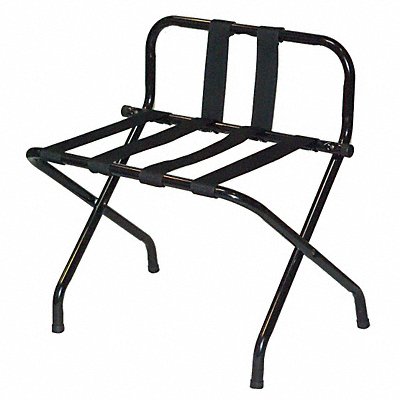 Luggage Rack w/ High Back Black PK6