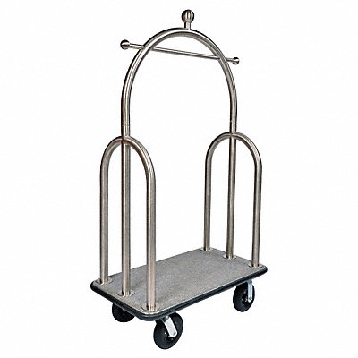 Bellmans Cart Stainlss Gray Carpet 2 in