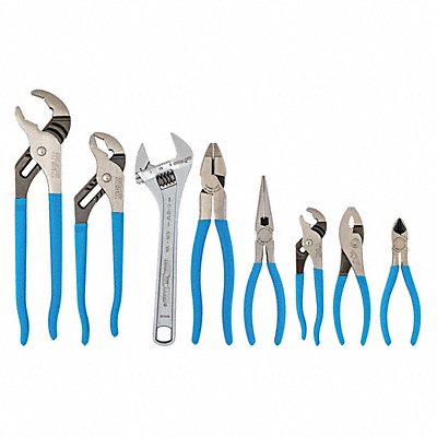 Plier and Wrench Set Dipped 8 Pcs