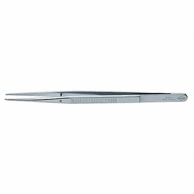 Tweezers DowelPin Straight Serrated 6 In