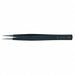 Tweezers ESD Straight 5-1/4 In SS Black