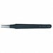 Tweezers ESD Straight Round 4-3/4 In Blk