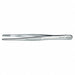 Tweezers Blunt Straight Serrated 4-3/4