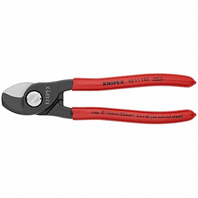 Cable Shears 6-1/2 In L 1/0 AWG Red