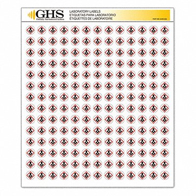 Label Health Hazard Gloss Paper PK1820