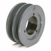 V-Belt Pulley Detachable 2Groove 3.95 OD