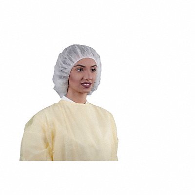 Bouffant Cap 21in Yellow PP PK100