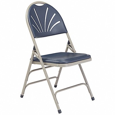 Triple Brace Folding Chair Blue PK4