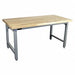 Workstation Solid Maple Lt Gray