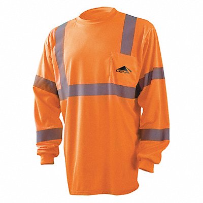 Long Sleeve Orange Shirt Blk Ceva Logo L