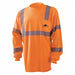 Long Sleeve Orange Shirt Blk Ceva Logo L