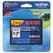 LABEL,1/2" BK/CLR,2PK