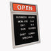 SIGN,UPSCALE,OPN/CLS,LTRS