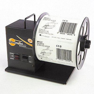 Electric Label Rewinder Black