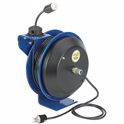 Cord Reel 50 ft 16/3 SJO Blue 120VAC