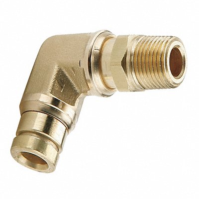 90Deg Swivel Male Elbow 1/4 In