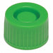 Cap 27 mm Dia Green PK5