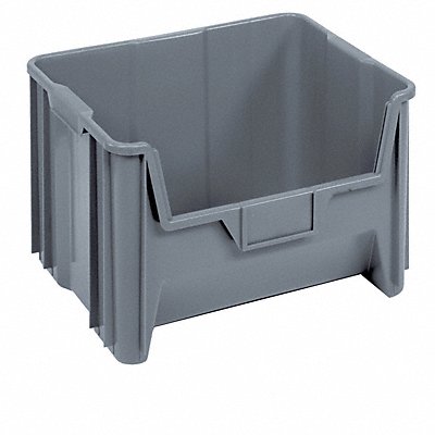 G2987 Bin Gray Polyethylene 12 7/16 in