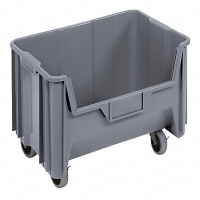 G2979 Mobile Bin Gray Polyethylene 12 7/16 in