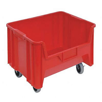 G2979 Mobile Bin Red Polyethylene 12 7/16 in