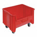 G2979 Mobile Bin Red Polyethylene 12 7/16 in