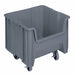 G2981 Mobile Bin Gray Polyethylene 12 1/2 in