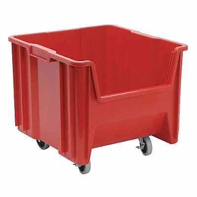 G2981 Mobile Bin Red Polyethylene 12 1/2 in