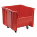 G2981 Mobile Bin Red Polyethylene 12 1/2 in