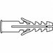 Wall anchor Push Through 1/4 In PK100