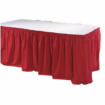 Table Skirt 13 ft L Red